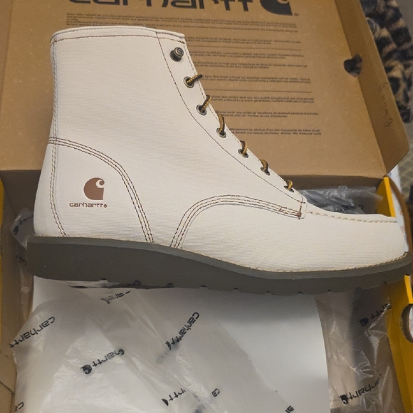 Carhartt Men's Off-White Canvas Boots - Picture 4 of 9